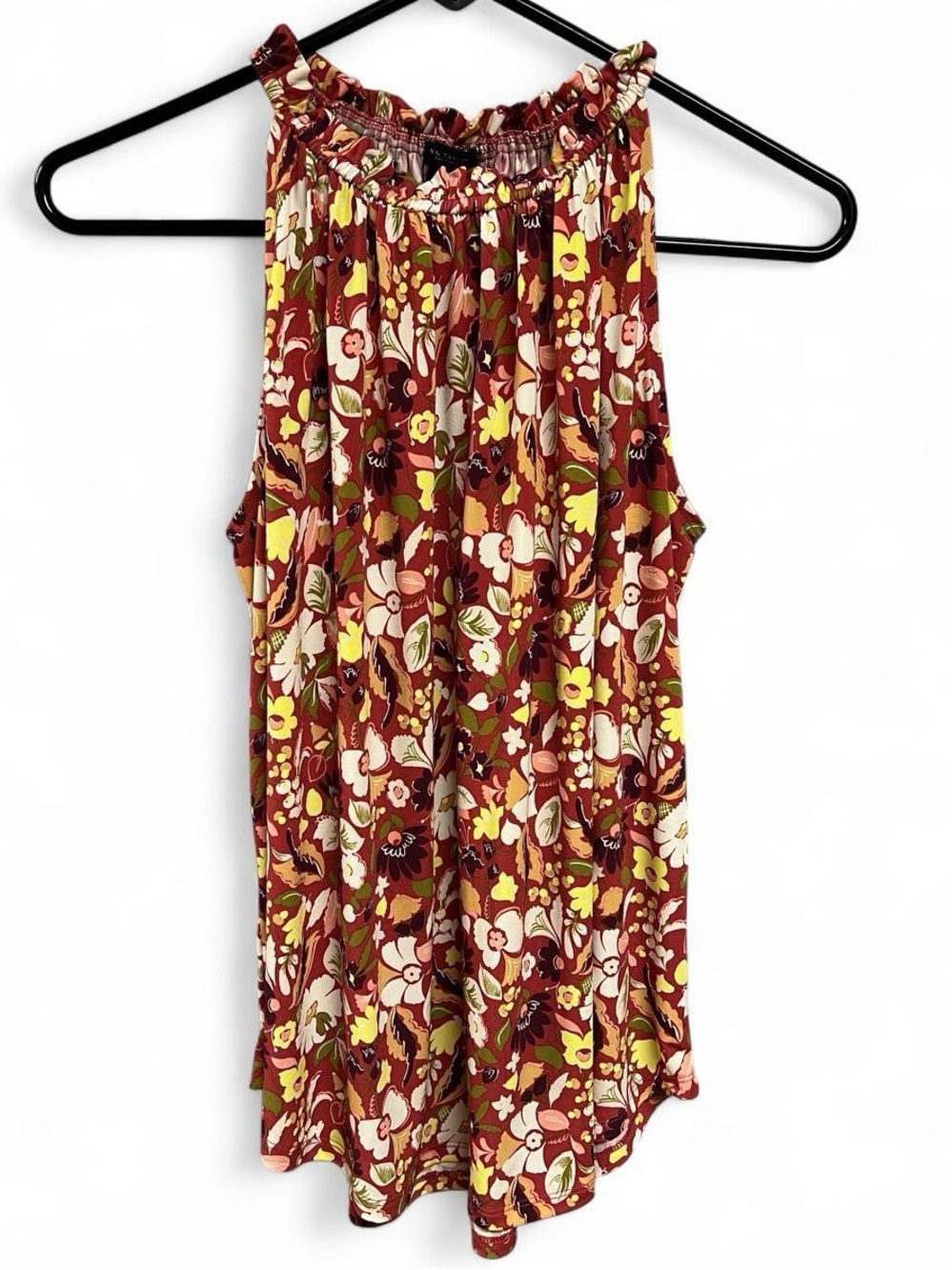 Ann Taylor Factory Floral Sleeveless Top XS